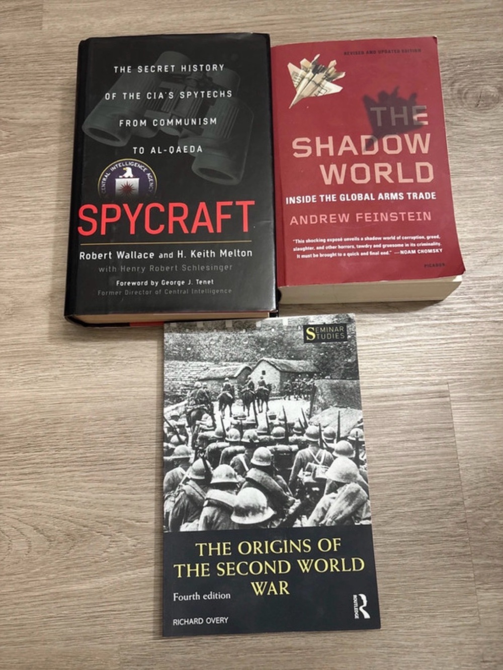 History book bundle:Spycraft, Shadow World & The Origins of The Second World War